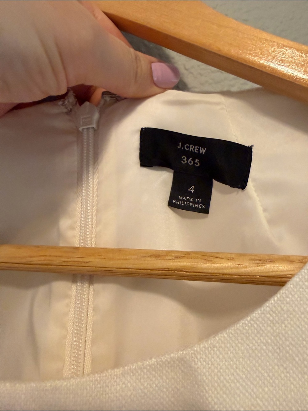 J. Crew Pleated Sleeveless Cream Fit-and-Flare Dress 4 - Picture 3 of 6
